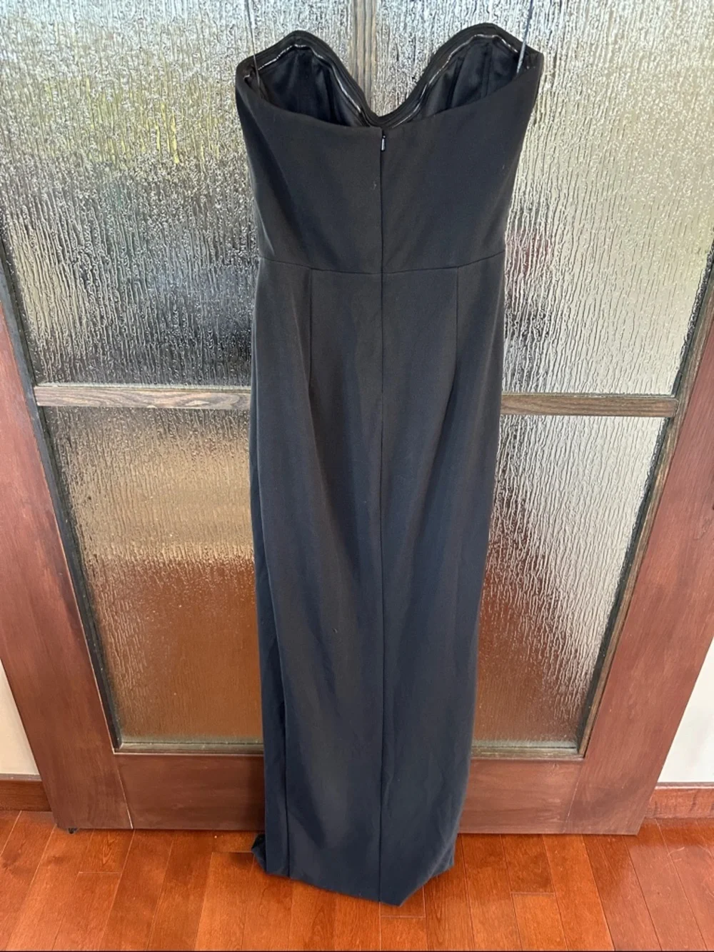 Katie May Elegant Black Strapless Satin Evening Gown Taylor Gown in Black size S - Picture 9 of 10